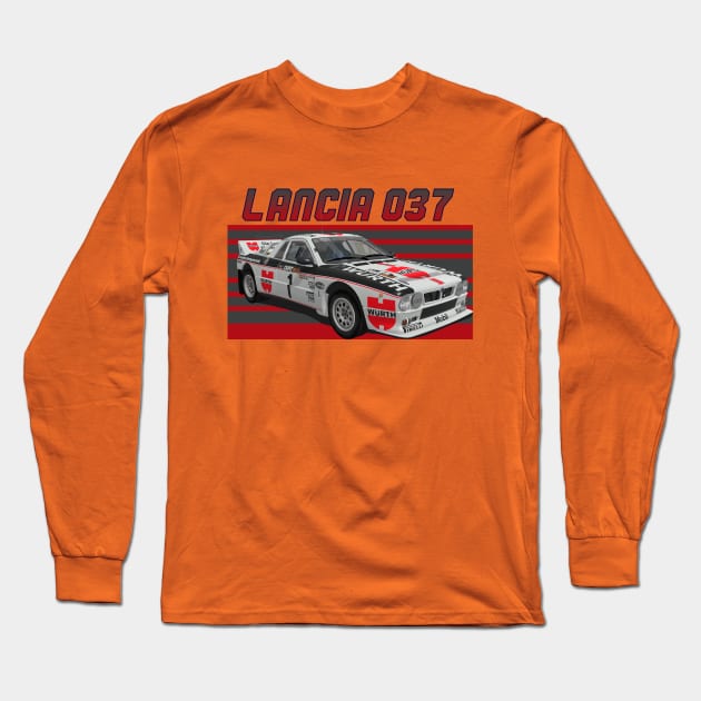 Lancia 037 Group B Wurth Long Sleeve T-Shirt by PjesusArt